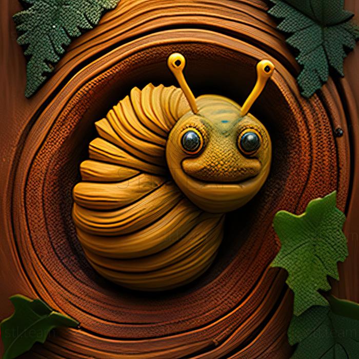 3D model st Little caterpillar from Katie (STL)